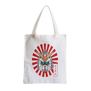 Grand sac pour shopping Robot futuriste manga