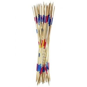 Maxi jeu de mikado geant xxl 90 cm enfant - 31 grands batons / baguettes en bois - jeu plein air  jardin