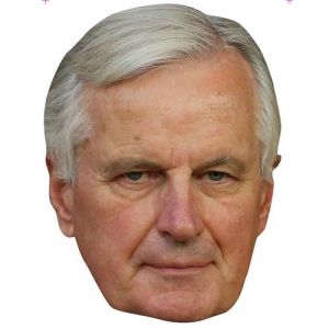 IMPRESSION DIRECT Masque en carton 2D- Michel BARNIER - Politique - Taille A4