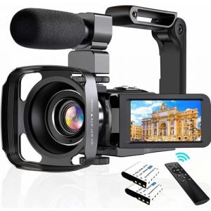 Cam&eacute;scope Full HD 30MP avec Zoom 16x - &Eacute;cran Tactile IPS 3.0" Rotatif 270&deg; - T&eacute;l&eacute;commande 2.4G
