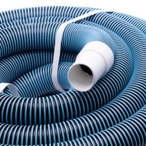 vhbw Tuyau flexible pour piscine raccord 38mm 11m pour skimmer, aspirateur, filtre - stabilisé UV, résistant au chlore