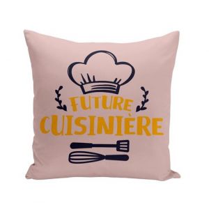 Fabulous Housse de coussin rose Future Cuisinière [40x40 cm]