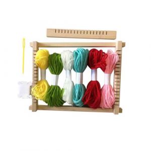 M&eacute;tier &agrave; tisser - Pour r&eacute;aliser des bracelets et d&eacute;corations - Inclus laine + fils