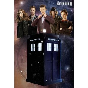 Poster Doctor Who Tardis Glow-In-The-Dark 91,5 cm x 61 cm