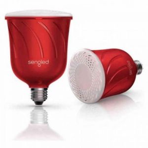 Pack de 2 Ampoules connectées Sengled Pulse Master + Satellite Rouge avec enceintes JBL 13 W