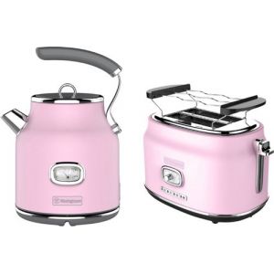 Westinghouse - Retro Serie - Grille pain 2 fentes - Bouilloire - Rose