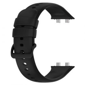Bracelet pour Oppo Watch 3 Silicone Soft-Touch Sange &agrave; Trous Avizar noir