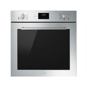 Smeg Cucina SF6400TVX - Four - encastrable - niche - largeur : 55.4 cm - profondeur : 56 cm - hauteur : 58.3 cm - avec système auto-nettoyant - classe A - acier inoxydable