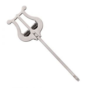 Lyre Incurv&eacute;e pour Trompette par Gear4music, Argent&eacute;e