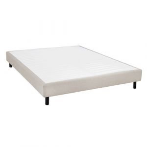 TAPIKIT - Sommier Tapissier Démontable 140x190cm 2x20 Lattes Gris Lin - Altobuy