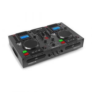 Vonyx CDJ450 Station DJ - Table de mixage compacte - 2 lecteurs CD / Bluetooth / 2x USB / 2 canaux - noir