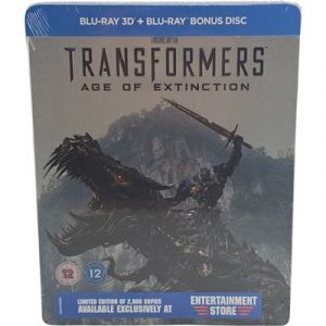 Transformers: Age of Extinction 3D Blu-ray SteelBook Débossé Zavvi 2000 éx B