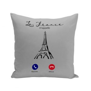 Fabulous Housse de coussin gris La France M'Appelle Tour Eiffel [40x40 cm]
