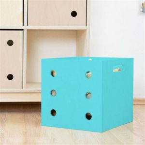 Bo&icirc;te de rangement DICE turquoise 6