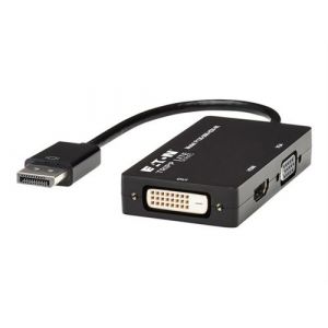 Eaton Tripp Lite Series DisplayPort to VGA / DVI / HDMI 4K x 2K @ 24/30Hz Adapter Converter - Convertisseur vidéo - DisplayPort - DVI, HDMI, VGA
