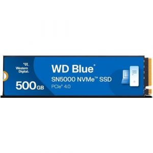 WD Blue SN5000 WDS500G4B0E - SSD - 500 Go - interne - M.2 2280 - PCIe 4.0 x4 (NVMe)