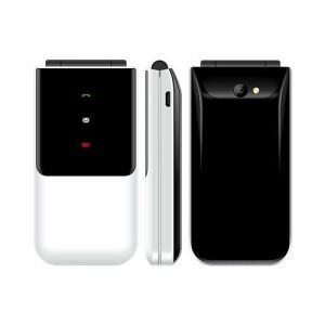 Téléphone Portable à Clapet 1.77 Pouces Double SIM Bluetooth FM Batterie Longue Durée Blanc YONIS