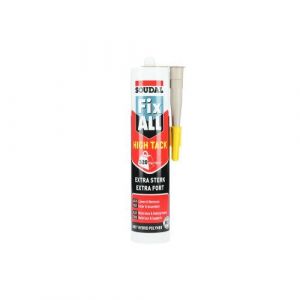 Mastic colle Fix All High Tack beige cartouche 290ml - SOUDAL - 100271