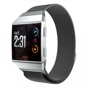 Strap-it Bracelet Milanais - compatible pour Fitbit Ionic (noir)
