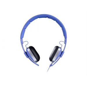 HIDITEC WAVE - Écouteurs avec micro - sur-oreille - filaire - jack 3,5mm - bleu