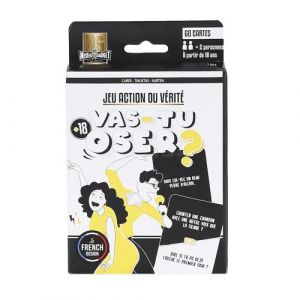 Jeu de 60 cartes action ou vérité en  noir et blanc -  - ALTOBUY