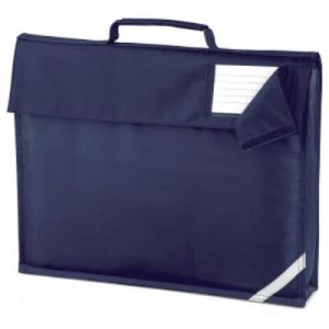 Petite sacoche l&eacute;g&egrave;re - cartable porte document - QD51 - Bleu marine Id&eacute;ale pour &eacute;tudiants ou pour petites r&eacute;unions.