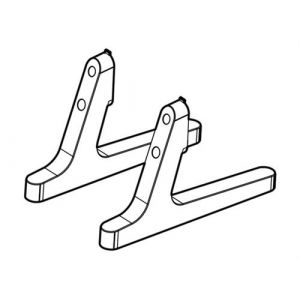 LG ST-653TW - Pied - conception de type de pôle - pour Écran LCD - Taille d'écran : 55" - montrable sur bureau - pour One:Quick Works 55CT5WJ, 55CT5WJ-B