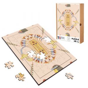 Puzzle en bois 48 Pièces Fabulous - Hieroglyphe Chevre (28 x 20 cm)