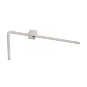 1 compl. tringle pour porte en renfoncement Blanc