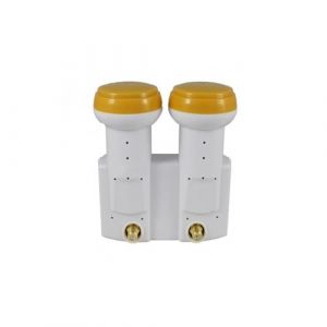 lnb monobloc twin 01 db golden media full hd 4k ready astrahotbird double tête