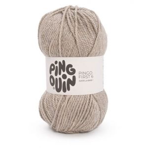 Pelote à Tricoter PINGO FIRST 6 - 100 g - Pingouin : Douceur, Polyvalence et Petit Prix(...) - Lin Marron