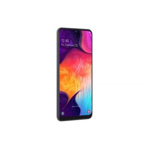 Samsung Galaxy A50 - Enterprise Edition - 4G smartphone - double SIM - RAM 4 Go / Mémoire interne 128 Go - microSD slot - écran OEL - 6.4" - 2340 x 1080 pixels - 3 x caméras arrière 25 MP, 5 MP, 8 MP - front camera 25 MP - noir