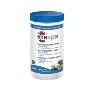 HTH Spa - Chlore stabilis&eacute; multifonction Pastilles 1,2kg