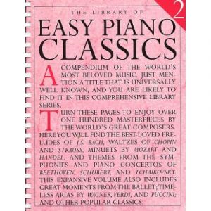 Partitions classique MUSIC SALES LIBRARY OF EASY PIANO CLASSICS VOL.2 Piano