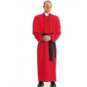 déguisement cardinal soutane rouge homme - xl - rouge - carnival toys 80666