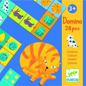 Domino animaux couleurs 28 pces - Djeco