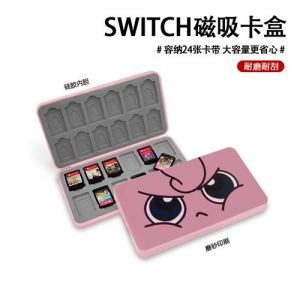 Étui pour Cartes de Jeux Nintendo Switch Kirby FONGWAN Peut contenir 24 Cartes de Jeu et 24 Cartes TF - Rose