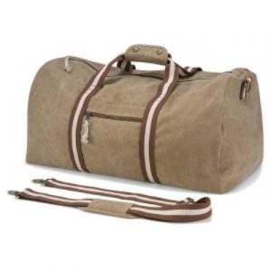 Sac de voyage toile look usé style vintage - BEIGE SAHARA - QD613 Desert Canvas Holdall