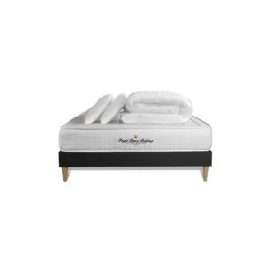 Pack matelas &agrave; m&eacute;moire de forme maxi &eacute;paisseur Balmoral 160x200cm + 2 oreillers + 1 couette 260x240cm