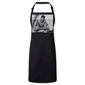 Fabulous Tablier Cuisine Premium Noir Mohamed Ali Boxeur