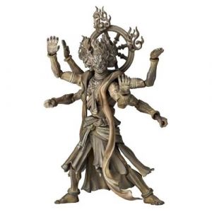 Revoltech Takeya 003ex Asura Wooden Version Non-scale Abs&pvc Painted Action Figure