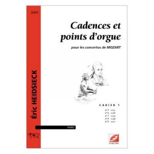 Partitions classique Symetrie HEIDSIECK E. - CADENCES ET POINTS D'ORGUE, POUR LES CONCERTOS DE MOZART - PIANO Piano