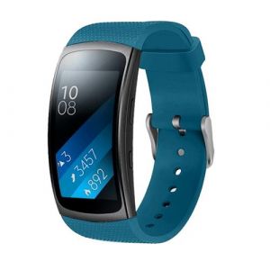 Strap-it Bracelet silicone - compatible pour Samsung Gear Fit 2 / Fit 2 Pro (bleu)