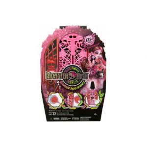 Monster high - coffret casier secret &eacute;nigmes du jardin draculaura - plus de 125 looks - dressing  poupee - set jouet et 1 cart