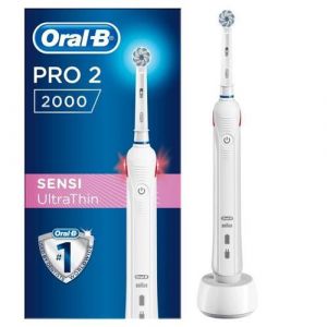 Oral-B Pro 2 2000 Sensi UltraThin - Brosse &agrave; dents - blanc