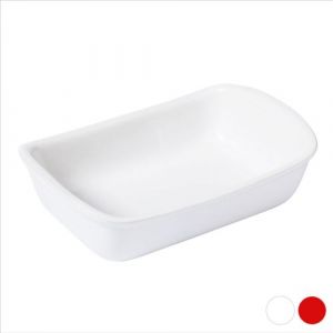 Plat de Four Pyrex Supreme Blanc C&eacute;ramique (22 x 15 cm) - Blanc