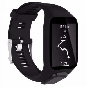 Strap-it Bracelet silicone - compatible pour TomTom Spark (noir)