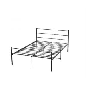Cadre de lit pour matelas 90x190 cm en metal moderne + solide sommier en metal - adulte ou enfant couleur noir - mike epaisseur du metal +/- 0,75 mm