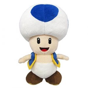 Sanei Peluche 8 crapaud bleu AC31 de la collection Super Mario All Star