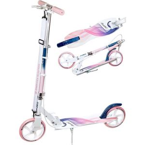 Trottinette grande roue Anabel 200mm RAVEN Adulte Mixte Glisse urbaine Blanc/Rose Adulte Adulte Avec frein à main Raven